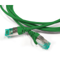 Патч-корд S/FTP 4 пары, Кат.6а, 2хRJ45, 2м, зеленый, LSZH, Hyperline PC-LPT-SFTP-RJ45-RJ45-C6a-2M-LSZH-GN