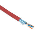 Кабель FTP 4 пары, Кат.5e, внутр., PVC, 0,48мм, красный, 305м, Hyperline FUTP4-C5E-P26-IN-PVC-RD-305