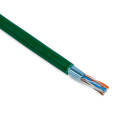 Кабель FTP 4 пары, Кат.5e, внутр., PVC, 0,48мм, зелёный, 100м, Hyperline FUTP4-C5E-P26-IN-PVC-GN-100