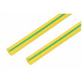 Термоусаживаемая трубка 30,0/15,0мм, желто-зеленая, упаковка 10шт. по 1м, REXANT 23-0007