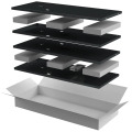 Комплект боковых стенок для напольных шкафов 42U, 1000мм, черный, LINEA N, ITK LN05-42UX1-X