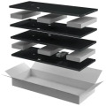 Комплект боковых стенок для напольных шкафов 47U, 1000мм, черный, LINEA E, ITK LE05-47UX1-X