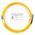 Шнур оптический LC/UPC-ST/UPC, SM, 7м, LSZH, Duplex, желтый, Cabeus FOP(d)-9-LC-ST-7m