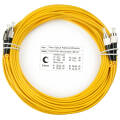 Шнур оптический FC/UPC-FC/UPC, SM, 10м, LSZH, Duplex, желтый, Cabeus FOP(d)-9-FC-FC-10m