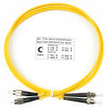 Шнур оптический FC/UPC-ST/UPC, SM, 1.5м, LSZH, Duplex, желтый, Cabeus FOP(d)-9-FC-ST-1,5m