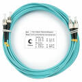 Шнур оптический FC/UPC–ST/UPC, МM, 50/125, OM3, 7м, LSZH, Duplex, бирюз., Cabeus FOP-50-FC-ST-7m