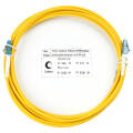 Шнур оптический, LC/UPC-LC/UPC, SM, 10м, LSZH, Simplex, желтый, Cabeus FOP(s)-9-LC-LC-10m