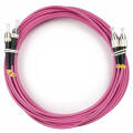 Шнур оптический FC/UPC-ST/UPC, MM, 50/125, 7м, LSZH, Duplex, маджента, Cabeus FOP-50-OM4-FC-ST-7m