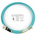 Шнур оптический LC/UPC–FC/UPC, МM, 50/125, OM3, 2м, LSZH, Duplex, бирюз., Cabeus FOP-50-LC-FC-2m