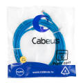 Патч-корд UTP 4 пары, Кат.6, 2xRJ45, PVC, 5м, синий, Cabeus PC-UTP-RJ45-Cat.6-5m-BL