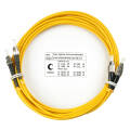 Шнур оптический FC/UPC-ST/UPC, SM, 5м, LSZH, Duplex, желтый, Cabeus FOP(d)-9-FC-ST-5m