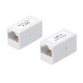 Адаптер проходной, Кат.6, UTP, тип RJ45-RJ45, белый, Cabeus CA-8p8c-C6