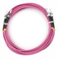 Шнур оптический ST/UPC-ST/UPC, MM, 50/125, 5м, LSZH, Duplex, маджента, Cabeus FOP-50-OM4-ST-ST-5m