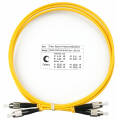 Шнур оптический FC/UPC-FC/UPC, SM, 1.5м, LSZH, Duplex, желтый, Cabeus FOP(d)-9-FC-FC-1,5m