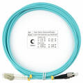 Шнур оптический LC/UPC–FC/UPC, МM, 50/125, OM3, 3м, LSZH, Duplex, бирюз., Cabeus FOP-50-LC-FC-3m