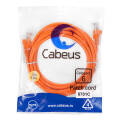 Патч-корд UTP 4 пары, Кат.6, 2xRJ45, PVC, 3м, оранжевый, Cabeus PC-UTP-RJ45-Cat.6-3m-OR