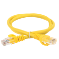 Патч-корд UTP 4 пары, Кат.5е, 2хRJ45, 2м, желтый, ITK PC05-C5EU-2M