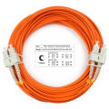 Шнур оптический SC/UPC-SC/UPC, МM, 62.5/125, 10м, LSZH, Duplex, оранж., Cabeus FOP-62-SC-SC-10m