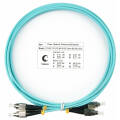 Шнур оптический FC/UPC–FC/UPC, МM, 50/125, OM3, 2м, LSZH, Duplex, бирюз., Cabeus FOP-50-FC-FC-2m