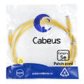 Патч-корд UTP 4 пары, Кат.5е, 2xRJ45, PVC, 2м, желтый, Cabeus PC-UTP-RJ45-Cat.5e-2m-YL