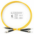 Шнур оптический FC/UPC-ST/UPC, SM, 1м, LSZH, Duplex, желтый, Cabeus FOP(d)-9-FC-ST-1m