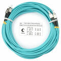 Шнур оптический FC/UPC-FC/UPC, МM, 50/125, OM3, 10м, Duplex, бирюз., Cabeus FOP-50-FC-FC-10m