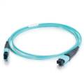 Шнур оптический MPO/PC-MPO/PC, MM 50/125, 20м, Hyperline FHD-MC3-503-MPOF12/PS-MPOF12/PS-A-20M-LSZH-AQ