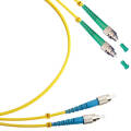 Шнур оптический FC/APC-FC/UPC, SM, 20м, Duplex, желтый, Cabeus FOP(d)-9-FC/APC-FC/UPC-20m