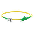 Шнур оптический LC/APC-ST/APC, SM, 1м, Simplex, желтый, Hyperline FC-S2-9-LC/AR-ST/AR-H-1M-LSZH-YL