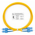 Шнур оптический SC/UPC-SC/UPC, SM, 2м, Duplex, желтый, Cabeus FOP(d)-9-SC-SC-2m