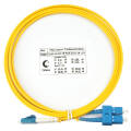 Шнур оптический LC/UPC-SC/UPC, SM, 2м, Duplex, желтый, Cabeus FOP(d)-9-LC-SC-2m