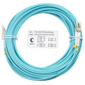 Шнур оптический LC/UPC-LC/UPC, МM, 50/125, OM3, 20м, Duplex, бирюз., Cabeus FOP-50-LC-LC-20m