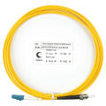 Шнур оптический LC/UPC-ST/UPC, SM, 3м, Simplex, желтый, Cabeus FOP(s)-9-LC-ST-3m