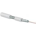 Кабель коаксиальный RG-6 75 Ом, PVC, уп.500м, белый, Hyperline COAX-SAT703N-WH-500