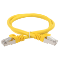 Патч-корд FTP 4 пары, Кат.5е, 2хRJ45, 1м, желтый, LSZH, ITK PC05-C5EFL-1M