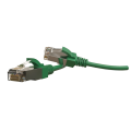 Патч-корд S/FTP 4 пары, Кат.6, 2хRJ45, 2м, зеленый, LSZH, Hyperline PC-LPT-SFTP-RJ45-RJ45-C6-2M-LSZH-GN