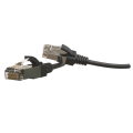 Патч-корд S/FTP 4 пары, Кат.6, 2хRJ45, 2м, черный, LSZH, Hyperline PC-LPT-SFTP-RJ45-RJ45-C6-2M-LSZH-BK