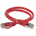 Патч-корд FTP 4 пары, Кат.5е, 2хRJ45, 1,5м, красный, PVC, ITK PC04-C5EF-1M5