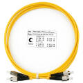 Шнур оптический FC/UPC-FC/UPC, SM, 2м, Duplex, желтый, Cabeus FOP(d)-9-FC-FC-2m