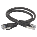 Патч-корд FTP 4 пары, Кат.5е, 2хRJ45, 2м, черный, PVC, ITK PC09-C5EF-2M