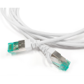 Патч-корд S/FTP 4 пары, Кат.6а, 2хRJ45, 1,5м, белый, LSZH, Hyperline PC-LPT-SFTP-RJ45-RJ45-C6a-1.5M-LSZH-WH