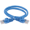 Патч-корд UTP 4 пары, Кат.5е, 2хRJ45, 2м, синий, LSZH, ITK PC03-C5EUL-2M