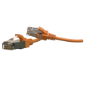 Патч-корд S/FTP 4 пары, Кат.6, 2хRJ45, 1м, оранжевый, LSZH, Hyperline PC-LPT-SFTP-RJ45-RJ45-C6-1M-LSZH-OR