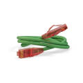 Патч-корд UTP 4 пары, Кат.5е, 2хRJ45, 0,3м, зеленый, LSZH, Hyperline PC-LPM-UTP-RJ45-RJ45-C5e-0.3M-LSZH-GN