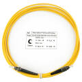 Шнур оптический FC/UPC-ST/UPC, SM, 3м, Simplex, желтый, Cabeus FOP(s)-9-FC-ST-3m