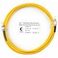 Шнур оптический FC/UPC-ST/UPC, SM, 10м, Simplex, желтый, Cabeus FOP(s)-9-FC-ST-10m