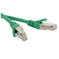 Патч-корд SF/UTP 4 пары, Кат.5е, 2хRJ45, 15м, зеленый, LSZH, Hyperline PC-LPM-SFTP-RJ45-RJ45-C5e-15M-LSZH-GN