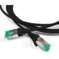 Патч-корд S/FTP 4 пары, Кат.6а, 2хRJ45, 5м, черный, LSZH, Hyperline PC-LPT-SFTP-RJ45-RJ45-C6a-5M-LSZH-BK