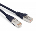 Патч-корд SF/UTP 4 пары, Кат.6, 2хRJ45, 7м, черный, LSZH, Hyperline PC-LPM-SFTP-RJ45-RJ45-C6-7M-LSZH-BK