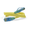 Патч-корд UTP 4 пары, Кат.6, 2хRJ45, 0,3м, желтый, LSZH, Hyperline PC-LPM-UTP-RJ45-RJ45-C6-0.3M-LSZH-YL